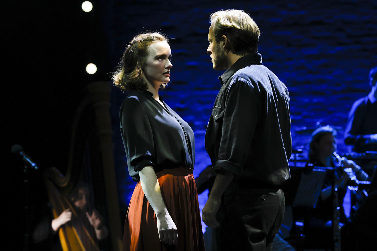The cast of Carousel: A Concert performing at the Princess Theatre