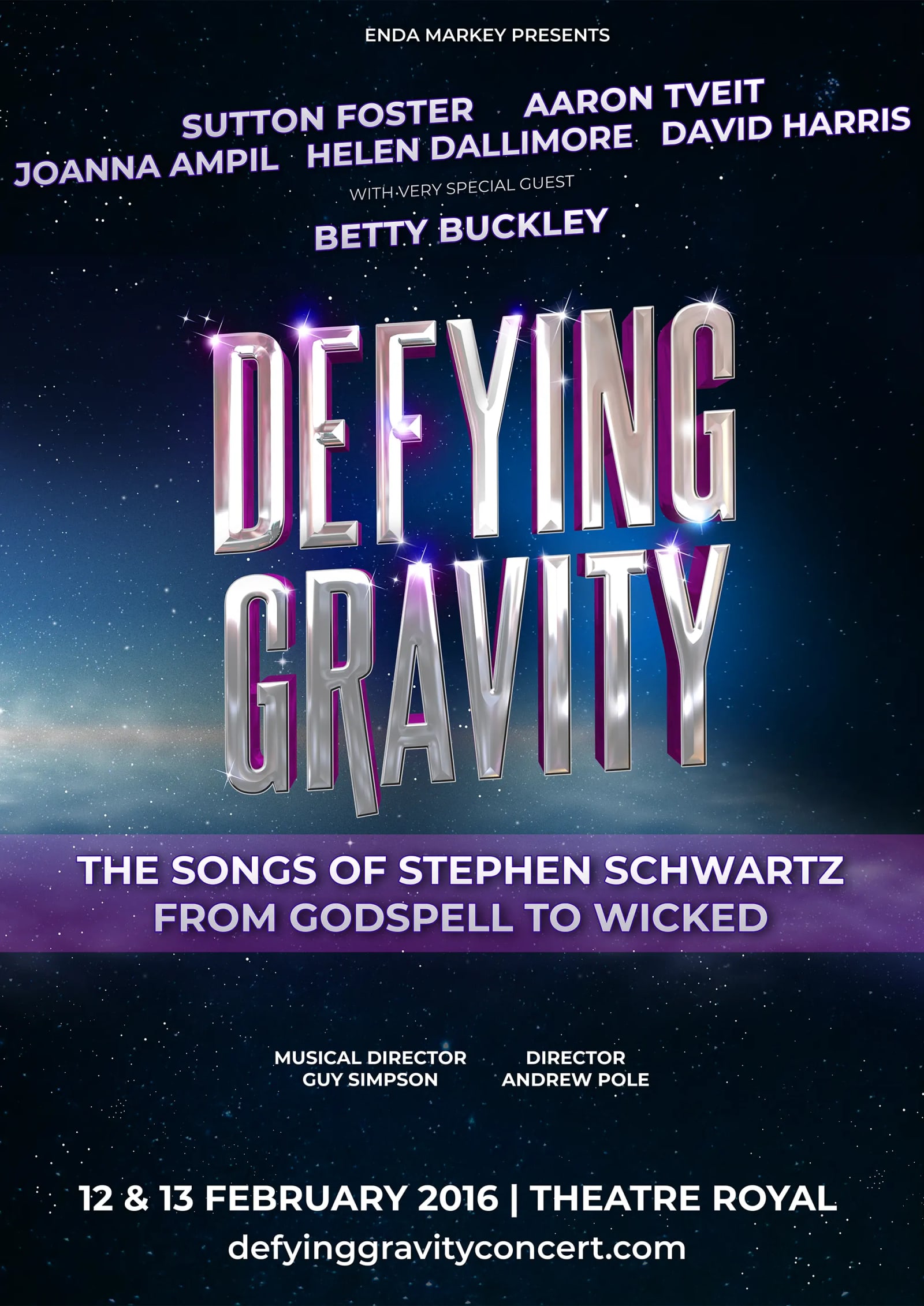 Poster for the original Sydney production of Defying Gravity in 2016